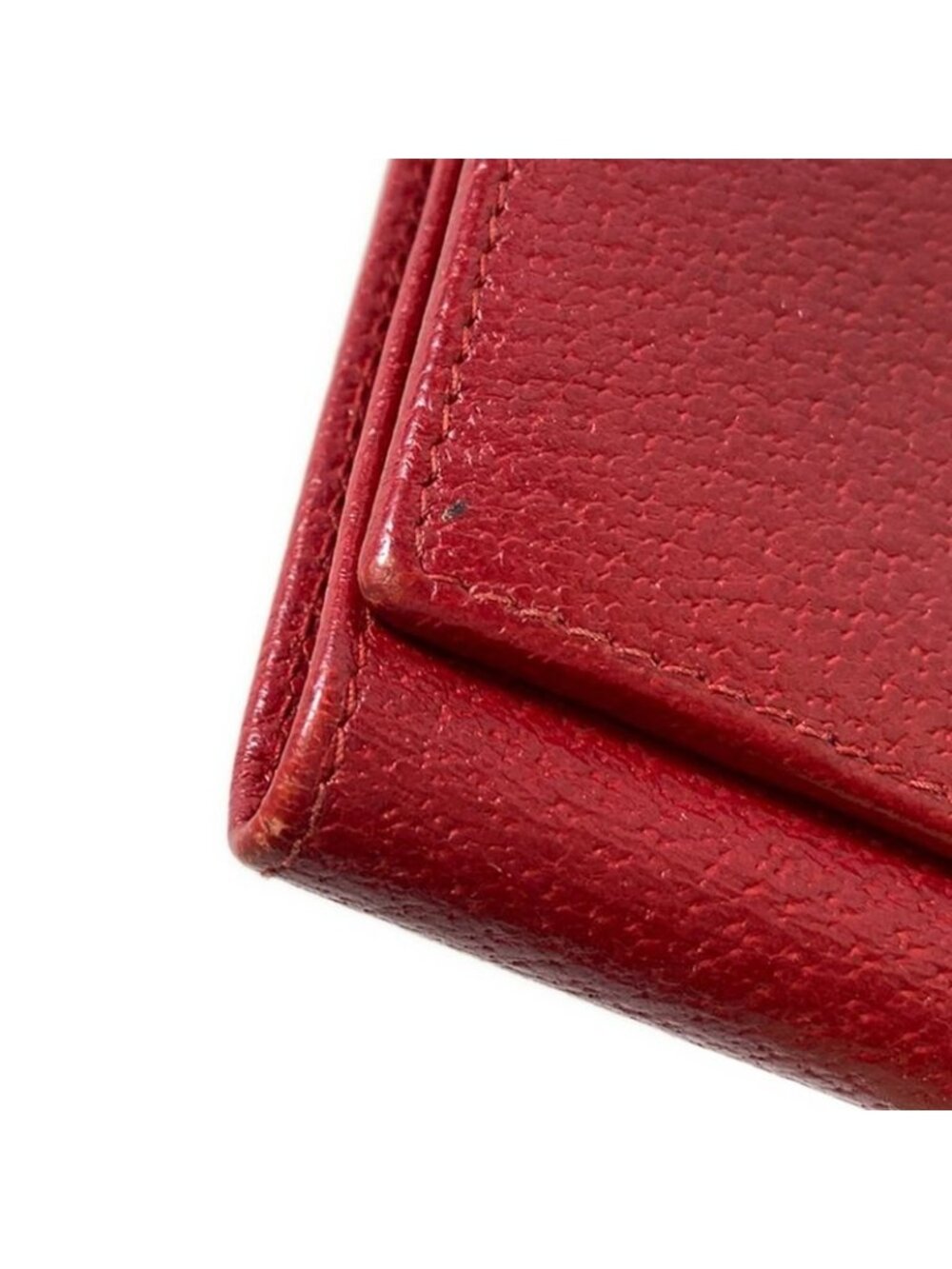 ★SOLD★ Prada Trifold Wallet Red Leather - Picture 9 of 9
